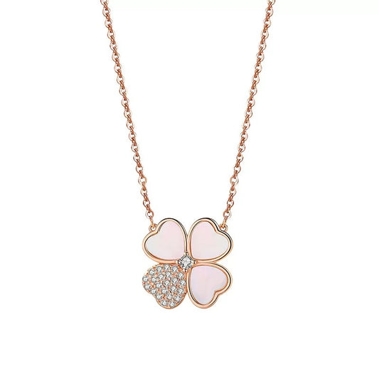 Aororawing Necklace- Four-Leaf Clover