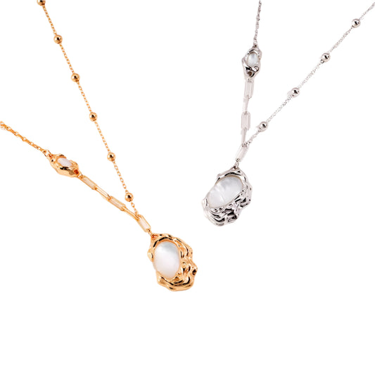 Aororawing Necklace-Pinctada Albina