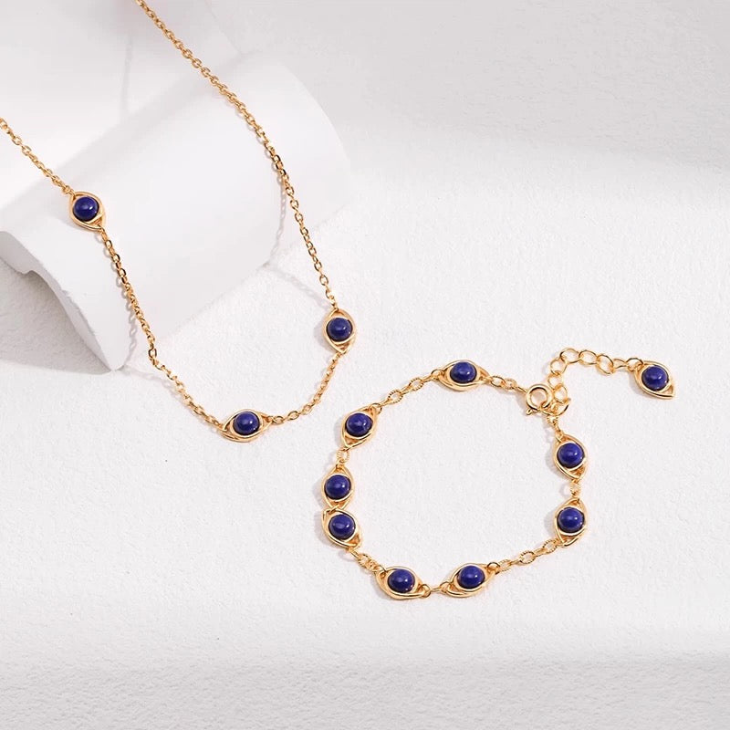 Aororawing Necklace-Lapis lazul