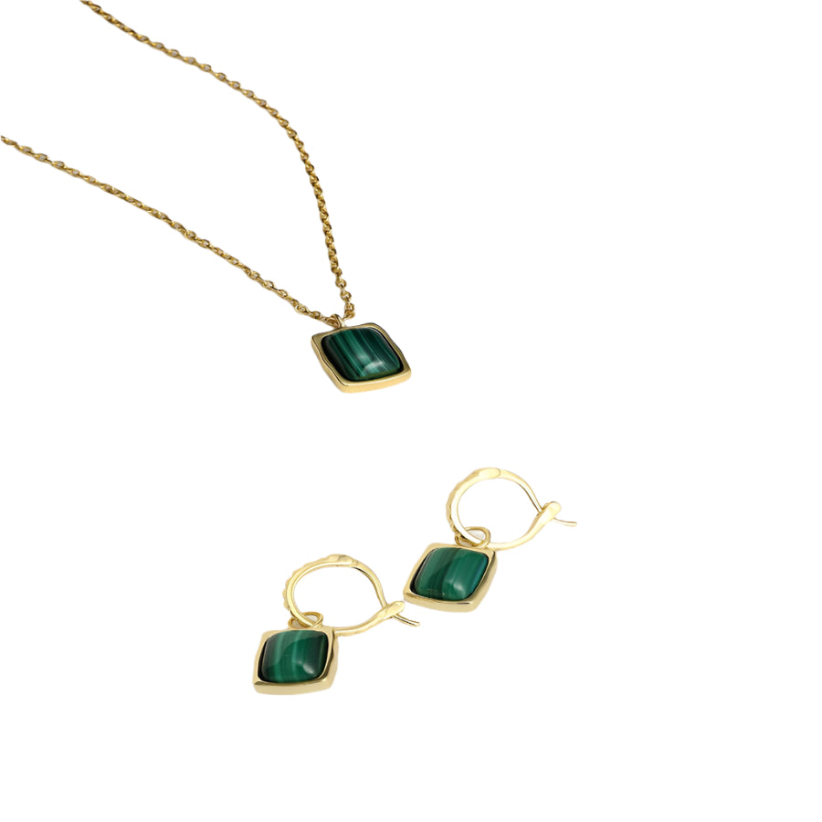 Aororawing Necklace-Malachite