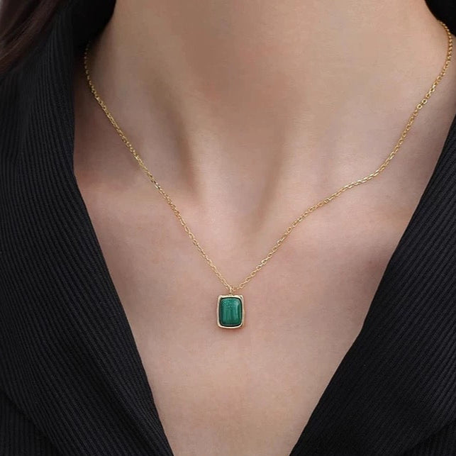 Aororawing Necklace-Malachite